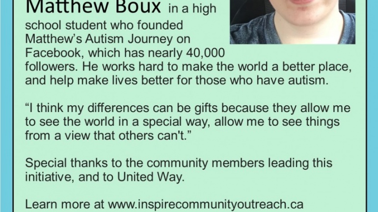How Autism Inspires – Matthew Boux